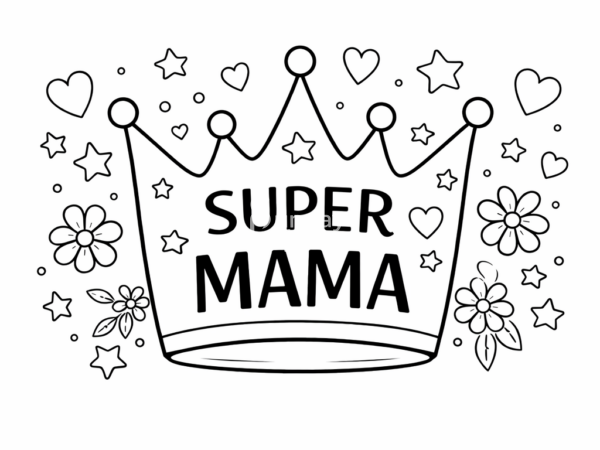 kolorowanka na dzien mamy